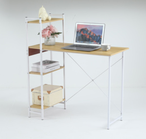 Nhà Máy Giá Văn Phòng Xây Dựng Hiện Đại Căn Hộ Máy Tính PC Bằng Gỗ Bàn Viết Nghiên Cứu Bảng Văn Phòng Với Kệ Sách Cho Nhà - Product Image 1