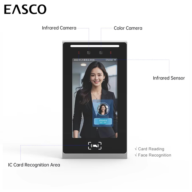 7 Inch Attendance Tracking System Android Facial Recognition Time Attendance Device Biometric Nfc Employee Attendance Machine