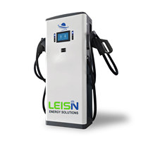 LEISN Chargeur rapide DC pour véhicules électriques 60 kW mural CCS2 GBT CCS1 OCPP 1.6J WiFi APP Station de recharge pour véhicules électriques commerciaux