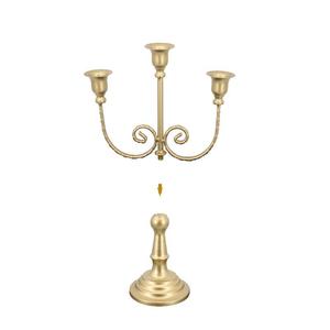 Candelabro Metálico Europeo de 5 Brazos, Portavelas de Hierro Vintage para Velas Cónicas, Decoración para Mesa de Comedor, Bodas y Hogar - Product Image 6