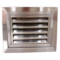 Grille d'air de retour ouvrable en acier inoxydable Grille d'air de retour à persienne fixe adaptée aux conduits de ventilation HVAC
