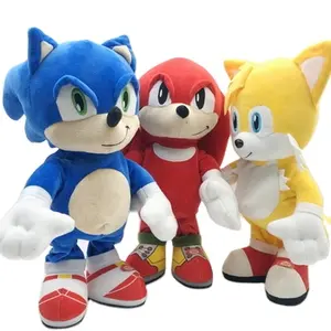 CPC Super Sonic peluche bambola vendita calda farcito cartone animato popolare personaggio giocattolo elettrico come regali per bambini e amici