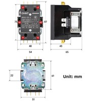 Contacteur électrique biphasé 50Hz AC Chint pour climatiseurs NCK3-25/2/NCK3-32/2 25A/32A/40A 220V