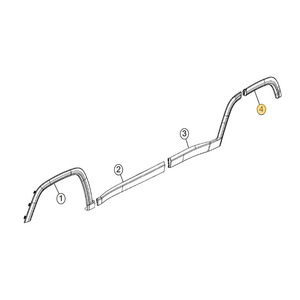 Jeep Compass Rear Fender Flare 5XQ89RXFAB 5XQ88RXFAB <b>Plastic</b> <b>Wheel</b> Arch Extension - Product Image 4