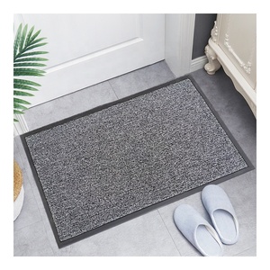 Tapis de porte moderne en PVC fibre de coco antidérapant intérieur extérieur tapis de bienvenue tissé Technique lavable pour la maison bureau salon plage entrée - Product Image 6