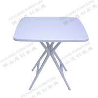 Thé et table basse en plastique blanc moderne pour le jardin à manger l'utilisation de l'hôtel