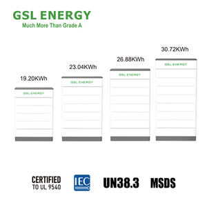 Sistema de Armazenamento de Energia GSL ENERGY com Bateria Lifepo4 de Grande Capacidade para Casa, Alta Tensão, 10KW, 15kWh, 20kWh, 25kWh, Bateria Empilhada - Product Image 3