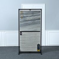 Présentoir pliable moderne à rotation personnalisée pour carreaux de céramique, présentoir pour salle d'exposition, marbre, granit, pierre de quartz, mosaïque, présentoir pour échantillons