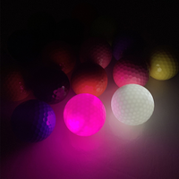 Balles de golf professionnelles OEM durables en gros, 3 couches, imprimées, haute luminosité, personnalisées, mini-balles de golf d'entraînement avec logo