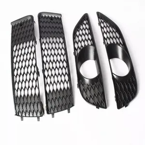 StarNav For Q7 2010 2011 2012 2013 2014 2015 For Sport Style Car Fog <b>light</b> Grilles Racing headlight mesh Accessories Exterior - Product Image 2