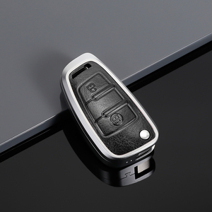 Funda duradera y resistente para llave de coche de cuero de aleación de aluminio que no se daña fácilmente para JAC - Product Image 2
