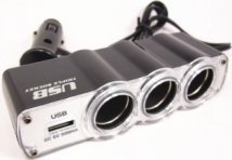 Dc12/24V <span class=keywords><strong>3</strong></span> cách xe Thuốc lá nhẹ hơn ổ cắm với 5V 1A USB sạc cho điện thoại di động - Product Image 3