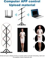 Ventilateur holographique LED 3D de 65 cm, projecteur holographique grandeur nature pour la publicité et le cinéma maison, mur vidéo modulaire