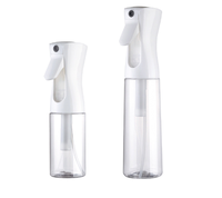 Vente chaude160ml 200ml 300ml 500ML noir blanc en plastique brumeux déclencheur eau barbier cheveux Fine brume bouteille de pulvérisation continue