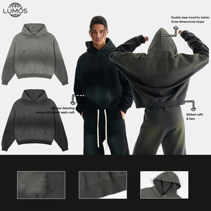 Sudadera de Algodón Personalizada <span class=keywords><strong>para</strong></span> <span class=keywords><strong>Hombre</strong></span>, Talla Grande, con Capucha, Cuello Redondo, Bordada, Marca Privada, Sudadera de Invierno con Logotipo Personalizado, Gran Venta Lumos - Product Image 1