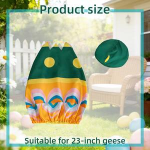 Disfraz de Pascua para Ganso de Cemento (23 cm) - Clásico, para el Día de San Patricio, Jardín, Porche, o como Ropa Festiva para Animales - Product Image 4