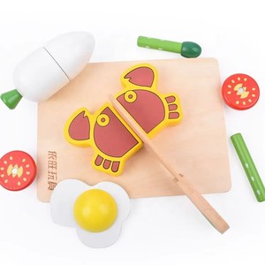 Gioco Educativo in Legno per Bambini con Frutta e Verdura da Tagliare, Giocattolo da Cucina per Bambini - Product Image 3