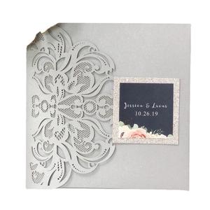 Ychon argent perlite papier découpé au laser <span class=keywords><strong>carte</strong></span> d'<span class=keywords><strong>invitation</strong></span> de mariage <span class=keywords><strong>invitation</strong></span> <span class=keywords><strong>carte</strong></span> de remerciement <span class=keywords><strong>modèle</strong></span> de conception de <span class=keywords><strong>carte</strong></span> d'<span class=keywords><strong>invitation</strong></span> de mariage - Product Image 5
