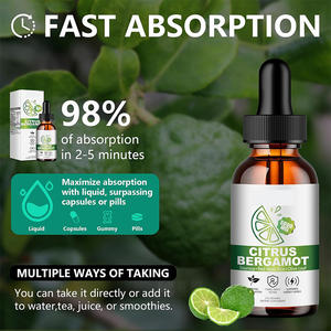 Extrait pur de bergamote en gouttes OEM, formule premium de bergamote pour un soutien naturel du cholestérol à base de bergamote - Product Image 2