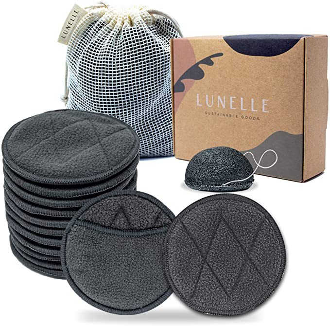 Лидер продаж, многоразовые накладки для снятия макияжа, моющиеся накладки для снятия макияжа с губкой Konjac