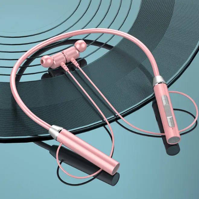 NEW J01 Bluetooth Headphones TWS Magnetic Neck Wireless Earphones Waterproof Neckband Headsets With Mic