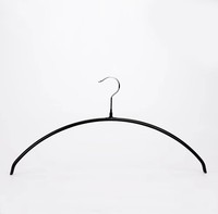 Cintres à linge en métal à arc circulaire gain de place en caoutchouc antidérapant Pvc cintre