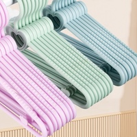 Cintres pour vêtements d'enfants en PP épaissi personnalisés, 29,5 cm, colorés, antidérapants, avec encoches pour la garde-robe de bébé, rangement de sacs, gain de place