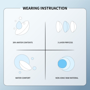 Miiemo คอนแทคเลนส์สีเทาชนิดธรรมชาติเลนส์สายตาที่มีสีเทา - Product Image 5