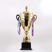 Nouveau Design Sport Trophée Coupe Chine Usine Vente en gros à bas prix Bronze Fer Trophée Logo personnalisé Offre Spéciale Golden Metal Award