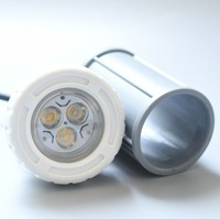 Luz led estroboscópica subacuática para piscina, lámpara led de alta potencia de 9W, 3x3W, 12V, resistente al agua IP68