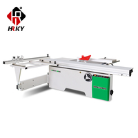 HR4528BD Scie circulaire CNC horizontale efficace utilisée pour le travail du bois Nouvelles lames Moteurs Broches Table coulissante Scie à panneaux