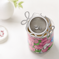 Accessoire à matcha personnalisé OEM en acier inoxydable 304, design nœud papillon mignon, passoire à thé, accessoires pour café et thé, tamis à matcha