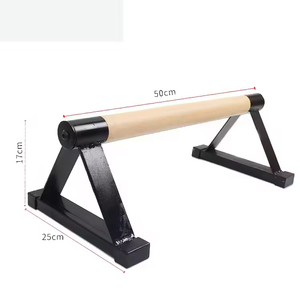 Soportes de inmersión con mango de madera, soporte de realce triangular, soporte de mano de madera de haya, barras paralelas para <span class=keywords><strong>calistenia</strong></span>, soporte de entrenamiento físico - Product Image 4
