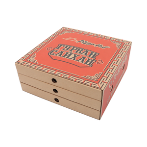 Großhandel 6/<span class=keywords><strong>8</strong></span>/10/12/13 Zoll Mitnehm-Flötenkarton Pizza-Geschenkboxen mit Kundenspezifischem Logo Bedruckt Industrielles Papier UV-Vorteilhaft - Product Image 4