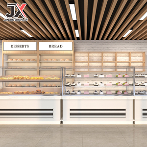 Vitrina de Exhibición LED de Diseño Personalizado de Lujo para Panadería, <span class=keywords><strong>Mueble</strong></span> de Alta Gama para Exhibición de Pasteles, Postres y Pan - Product Image 3