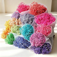 120g de fleurs de gypsophile préservées, fleurs naturelles séchées pour la décoration de la maison et de mariage, fleurs immortelles véritables, support OEM