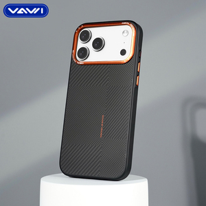 VAWI B378 <span class=keywords><strong>Coque</strong></span> de téléphone magnétique PC Meet Mondrian pour 14 15 16 17 <span class=keywords><strong>Pro</strong></span> Max avec cadre d'objectif métallique antichoc - Product Image 1