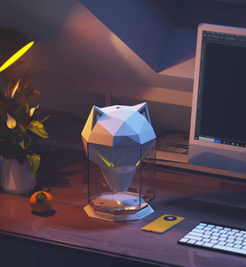 Humidificateur Tête <span class=keywords><strong>de</strong></span> <span class=keywords><strong>Loup</strong></span> <span class=keywords><strong>de</strong></span> Bureau Grande Capacité à Brume Froide Portable Ultrasonique Premium pour Maison et Bureau - Product Image 6