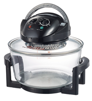 Friteuse à air multifonction en verre 12L, four halogène électrique 1500W, cuisinière à convection sans huile, rôtissage, cuisson, grillade, cuisson rapide et saine