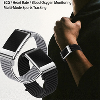 Montre connectée ECG sans écran, moniteur de fréquence cardiaque, tracker d'activité physique, bracelet de rappel d'appel pour Android