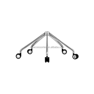 Patins <span class=keywords><strong>de</strong></span> pieds fixes pour base <span class=keywords><strong>de</strong></span> <span class=keywords><strong>chaise</strong></span> cinq étoiles en acier inoxydable, accessoires robustes pour chaises <span class=keywords><strong>de</strong></span> bureau et <span class=keywords><strong>de</strong></span> salon - Product Image 3