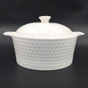 Gros Offre Spéciale 3-4L BLANC Nouvel Os Chine Céramique Porcelaine Grand Soupe Et Stock Pot Soupière - Product Image 1