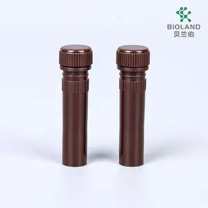 Laboratory Use 0.5ml 1.5ml 2ml RNase/DNase-Free Plastic Amber Freezing Cryovial Tube Collection Sampling Tube Centrifuge Tube