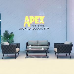 Tavolo e sedie da <span class=keywords><strong>giardino</strong></span> moderni in alluminio pressofuso di alta qualità per il tempo libero - Product Image 1