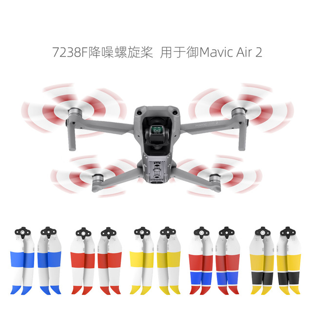Colorful 7238F Low Noise Propellers for DJI Mavic Air 2, Quick Release Replacement Blades for Drone