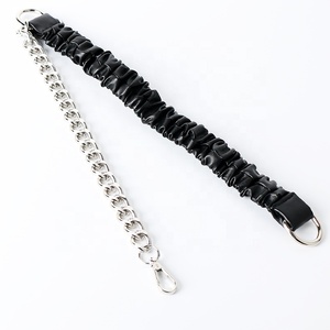 เข็มขัดโซ่หนังนิ่มสำหรับผู้หญิง, เข็มขัดยืดเอวอุปกรณ์เสริมสำหรับเสื้อโค้ทและกระโปรง - Product Image 5