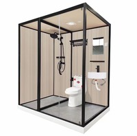 Pod de salle de bain de haute qualité avec ensemble de douche robinet de lavabo et fonctions de toilette hôtel salle de bain appartements