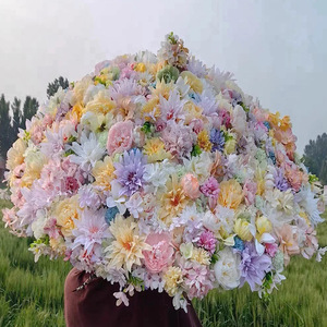 Fleurs artificielles en soie, couleurs mélangées, 3-12 cm, pour décorations de mariage et décoration intérieure - Product Image 3
