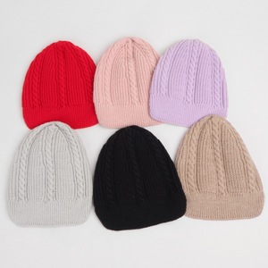 Bonnet unisexe pour enfants, 100% acrylique, tricoté, chaud, pour l'hiver, décontracté, pour garçons et filles - Product Image 1