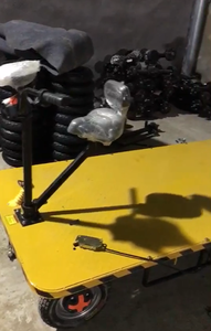 Vehículo <span class=keywords><strong>de</strong></span> <span class=keywords><strong>Transporte</strong></span> Eléctrico <span class=keywords><strong>de</strong></span> Cuatro Ruedas con Reversa, Tipo Burro, con Batería <span class=keywords><strong>de</strong></span> Litio, Empujable Manualmente, Plataforma Plana <span class=keywords><strong>de</strong></span> Acero para Construcción - Product Image 3